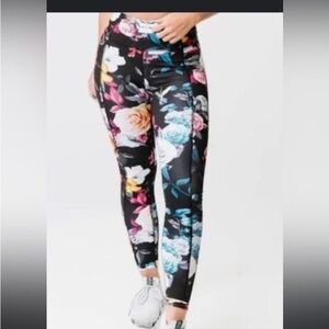 ZYIA Black Floral Leggings